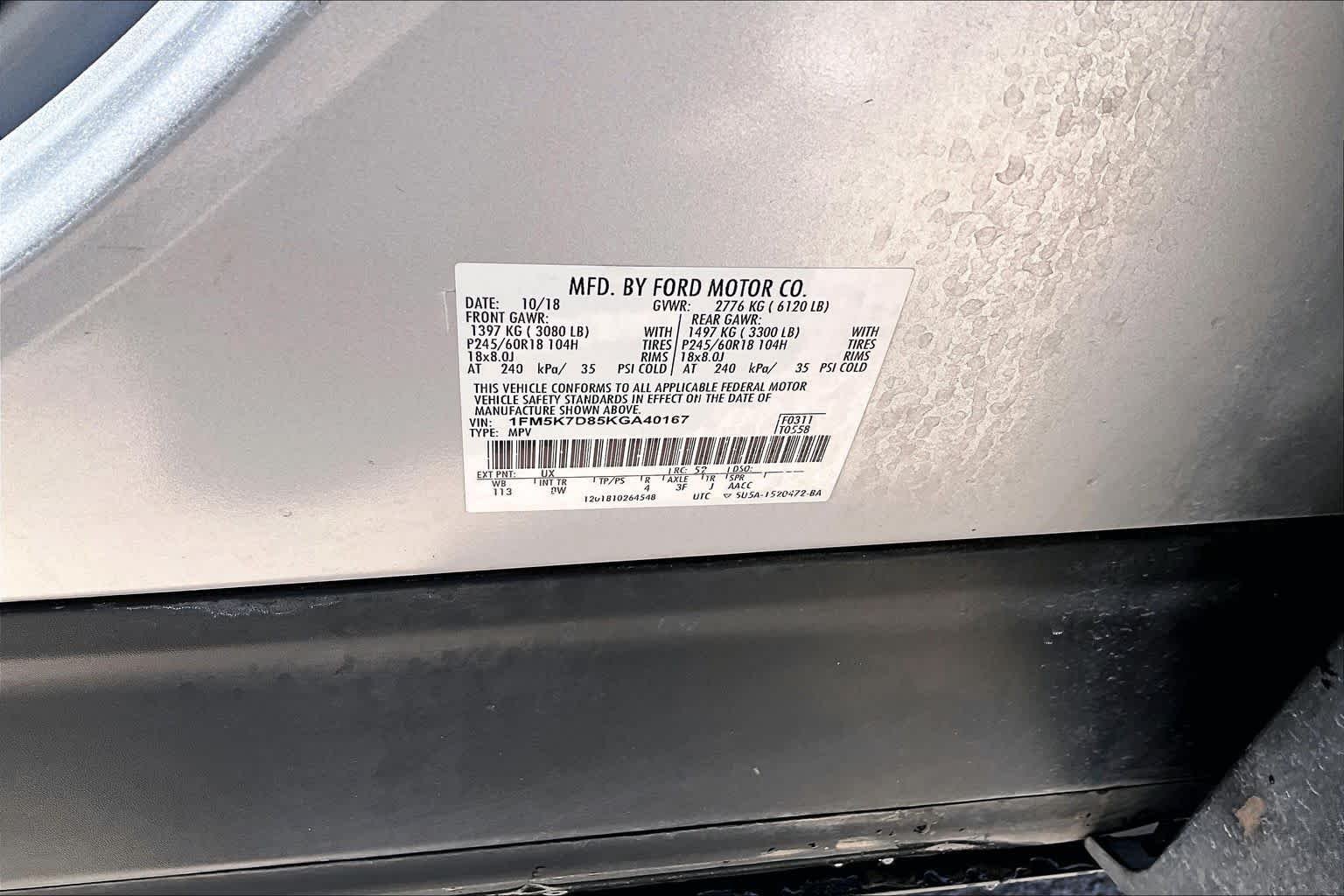 Used 2019 Ingot Silver Metallic Ford XLT image 36