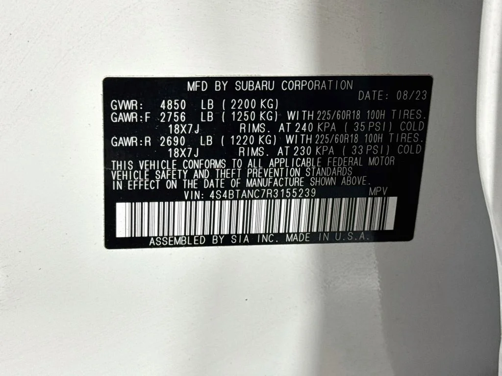 Certified Used 2024 White Subaru Limited image 43