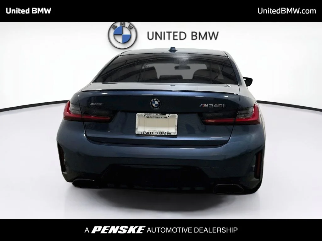 Certified Used 2025 Arctic Race Blue metallic BMW M340i xDrive image 6