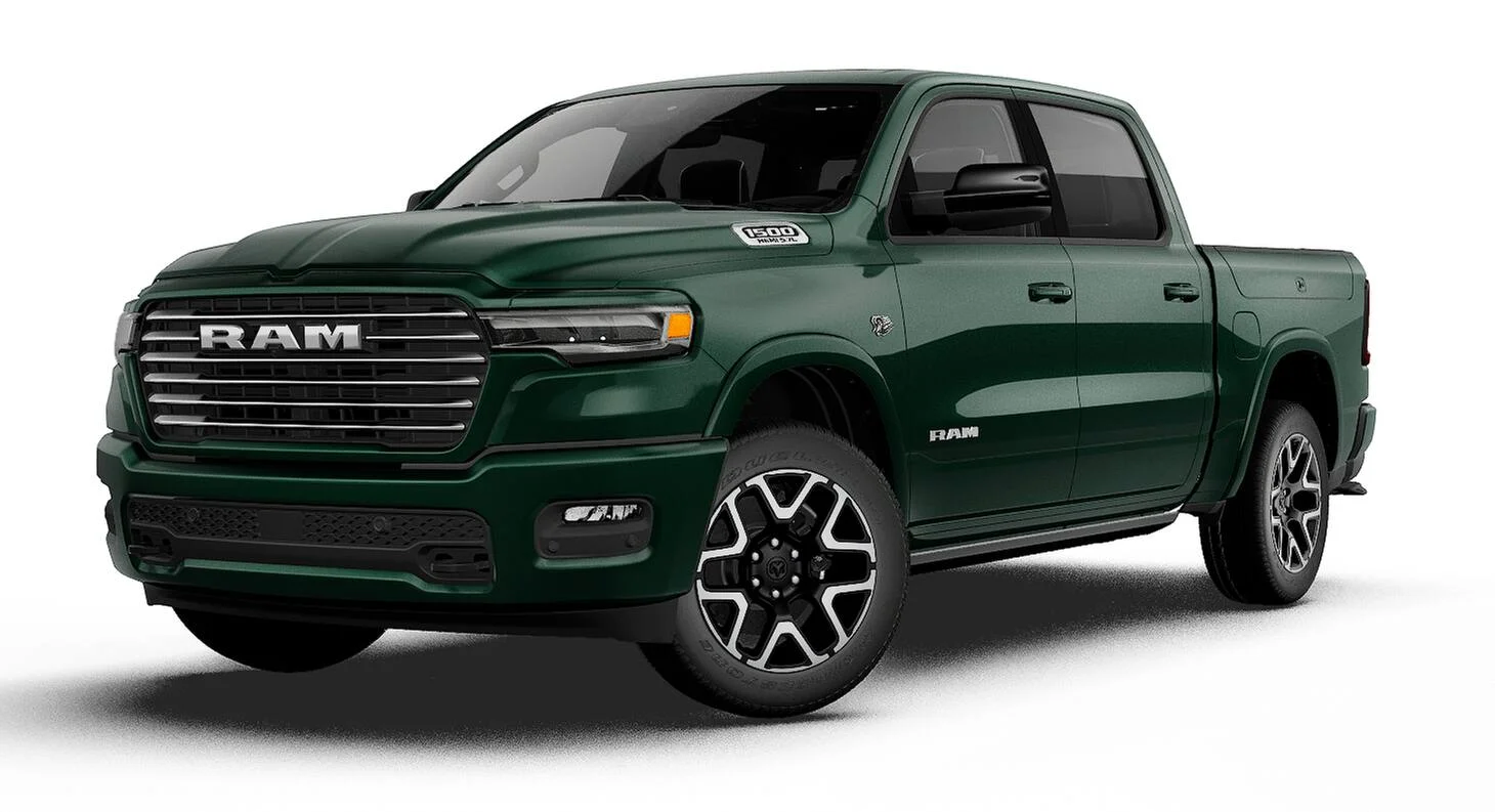 New 2027 Serrano-Green Metallic Exterior Paint RAM LARAMIE image 27