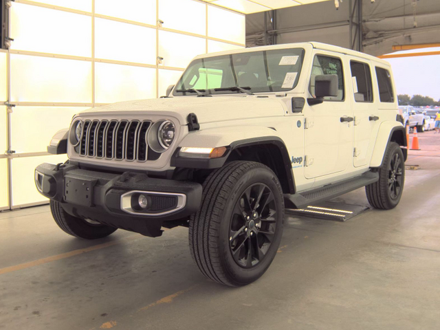 Used 2025 White Jeep Sahara 4xe image 2