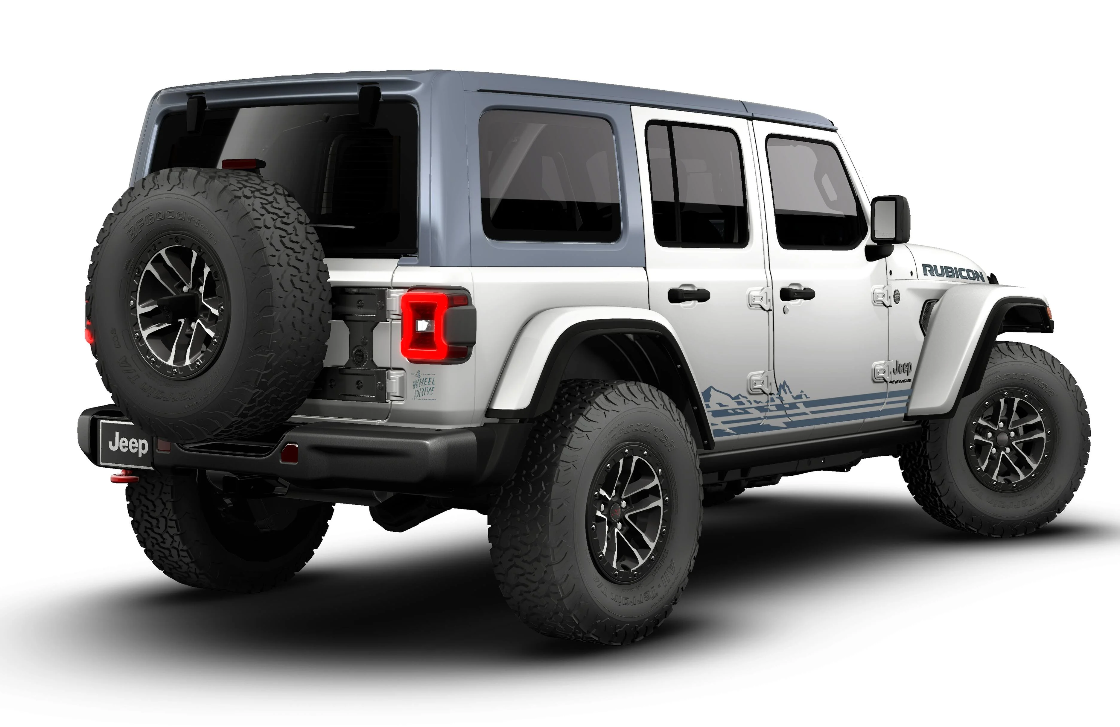 New 2026 Bright White Clear-Coat Exterior Paint Jeep Rubicon image 14