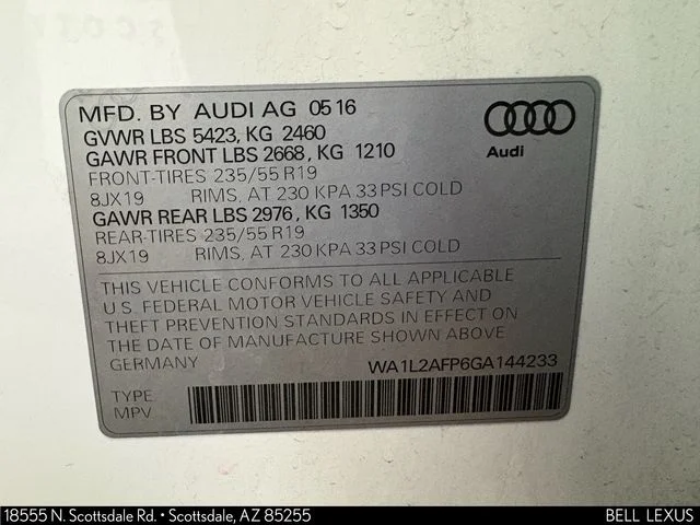 Used 2016 White Audi 2.0T Premium Plus image 29