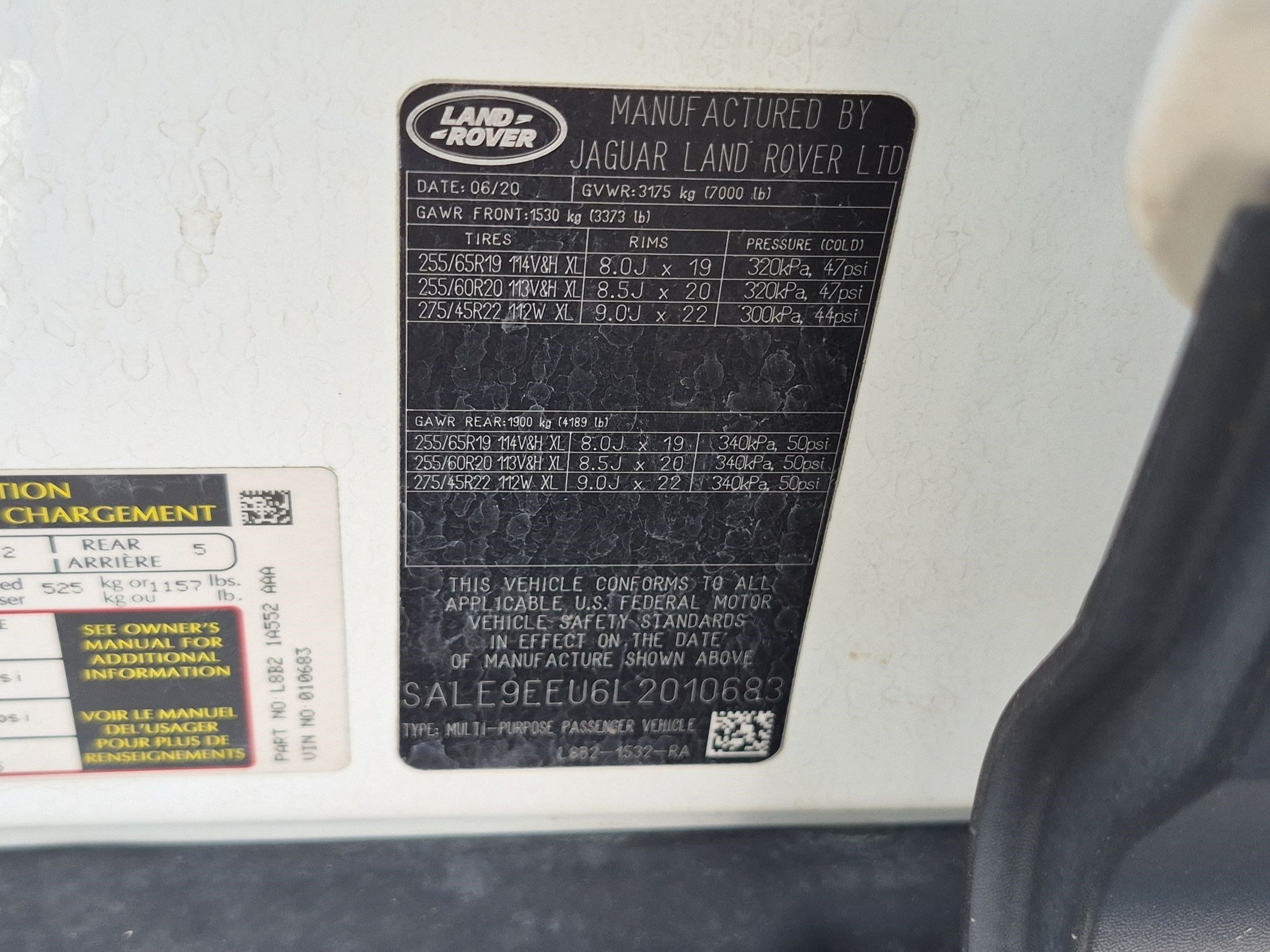Used 2020 Fuji White Land Rover HSE image 34