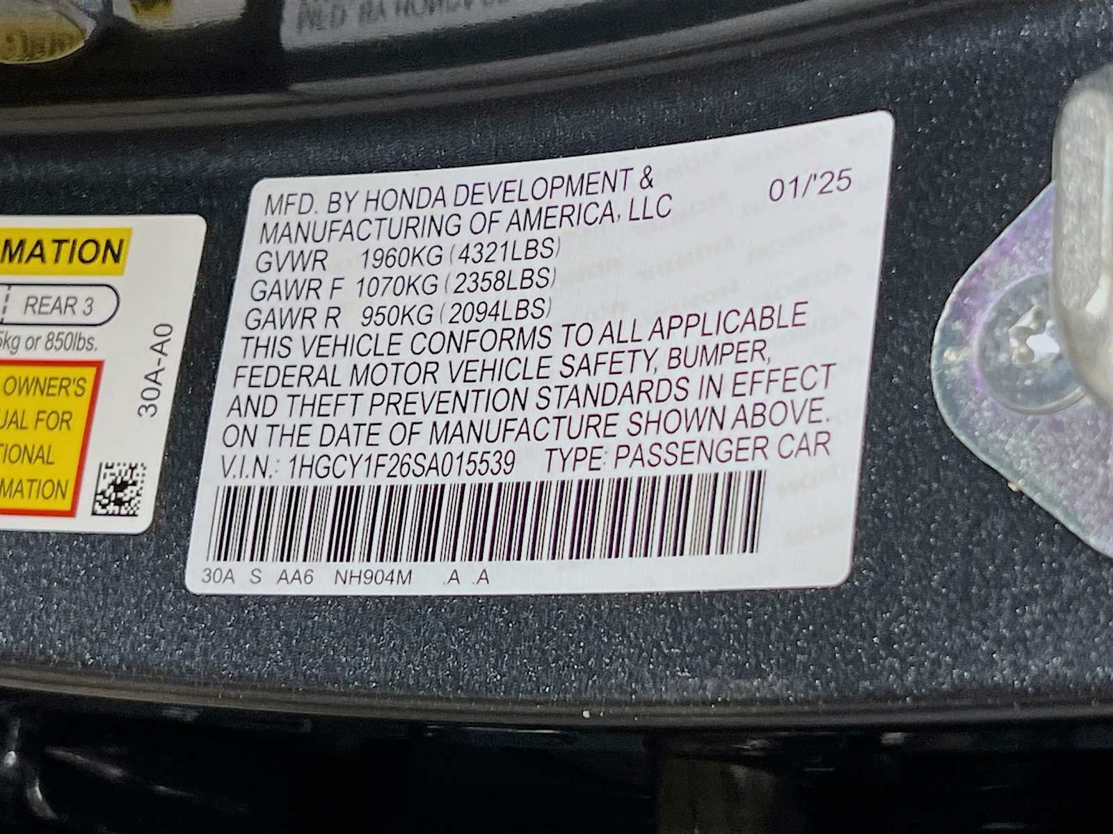 Used 2025 Meteorite Gray Metallic Honda LX image 30