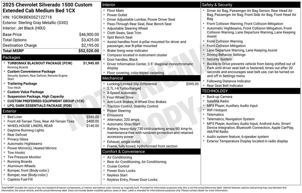 Used 2025 Gray Chevrolet Custom image 24
