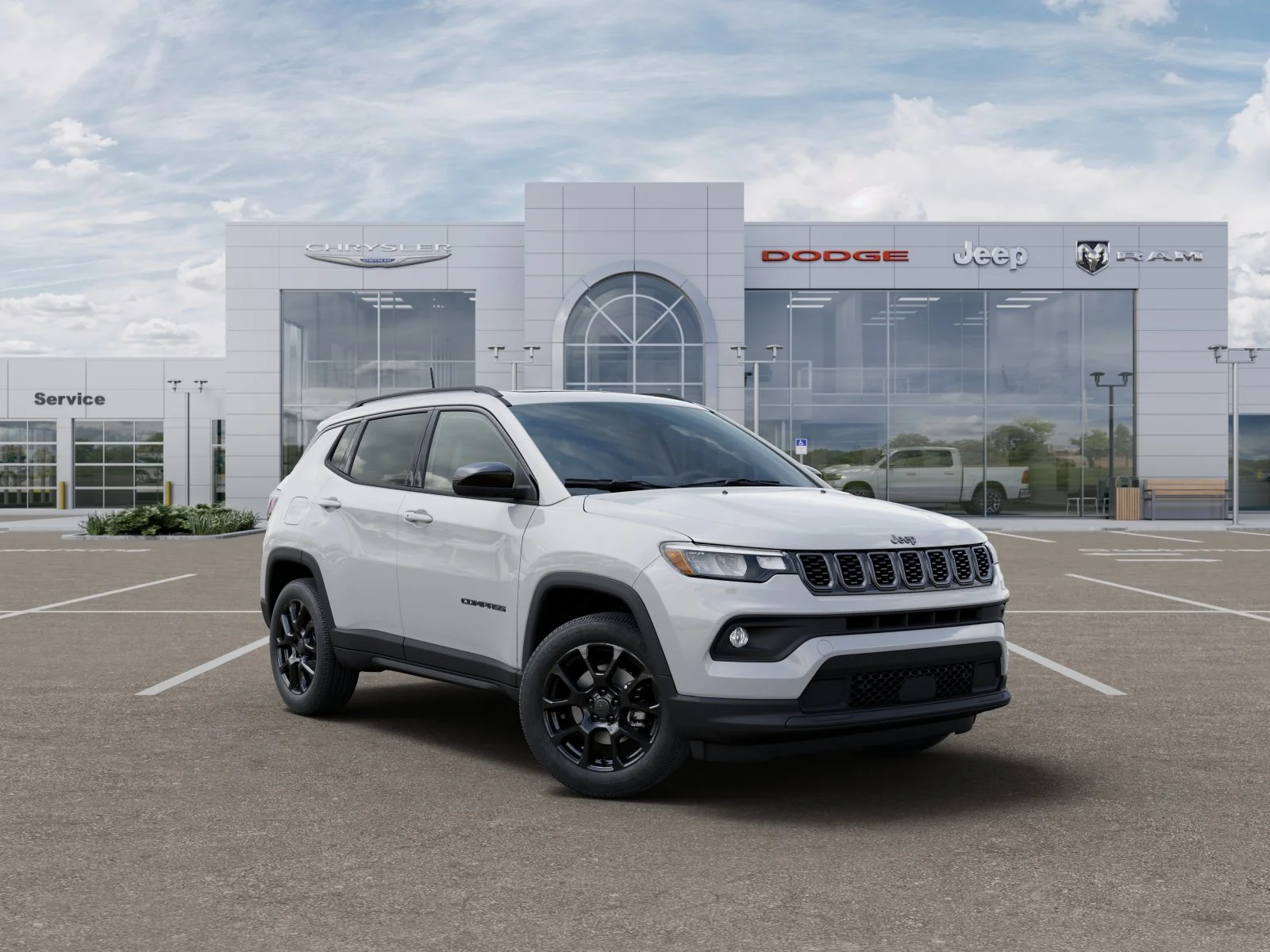 New 2025 Bright White Clear-Coat Exterior Paint Jeep Latitude image 26