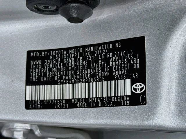 Certified Used 2024 Silver Toyota LE image 31