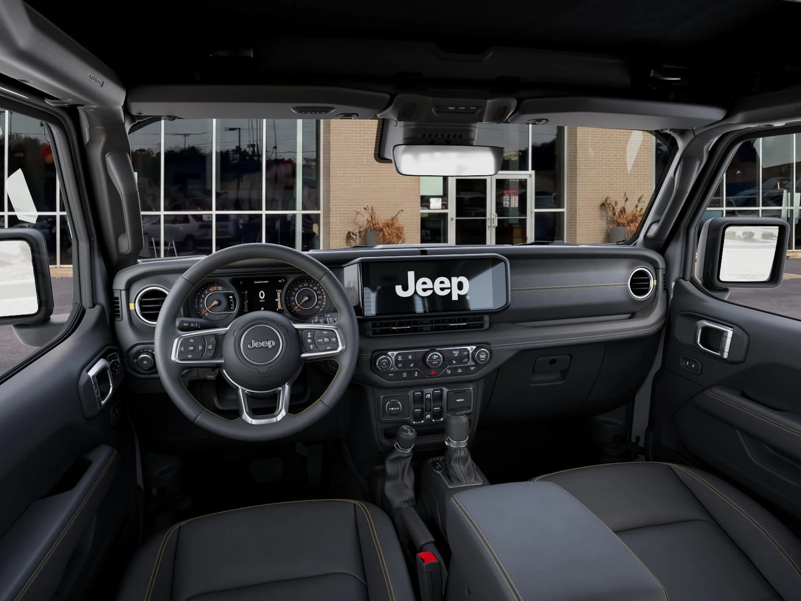 New 2026 Bright White Clear-Coat Exterior Paint Jeep Sahara image 16