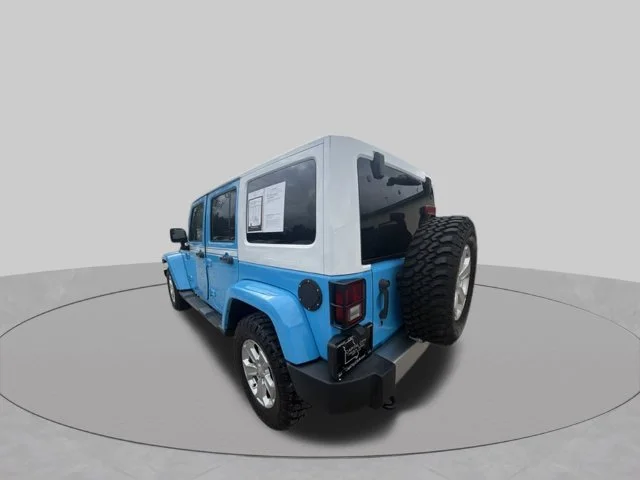 Used 2017 Blue Jeep Unlimited Sahara image 6