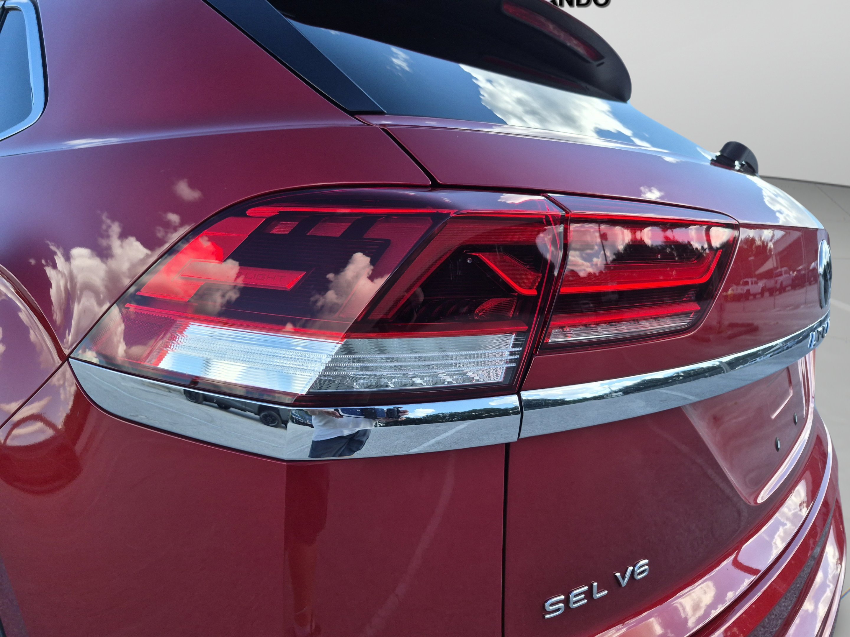 Used 2021 Aurora Red Metallic Volkswagen 3.6L V6 SEL Premium R-Line image 57