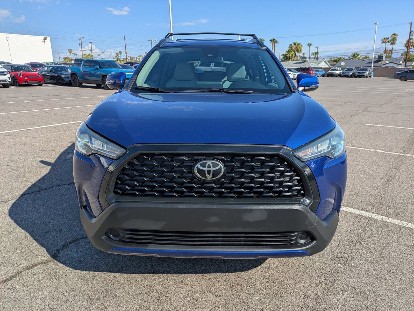 Used 2022 Blue Crush Metallic Toyota LE image 2