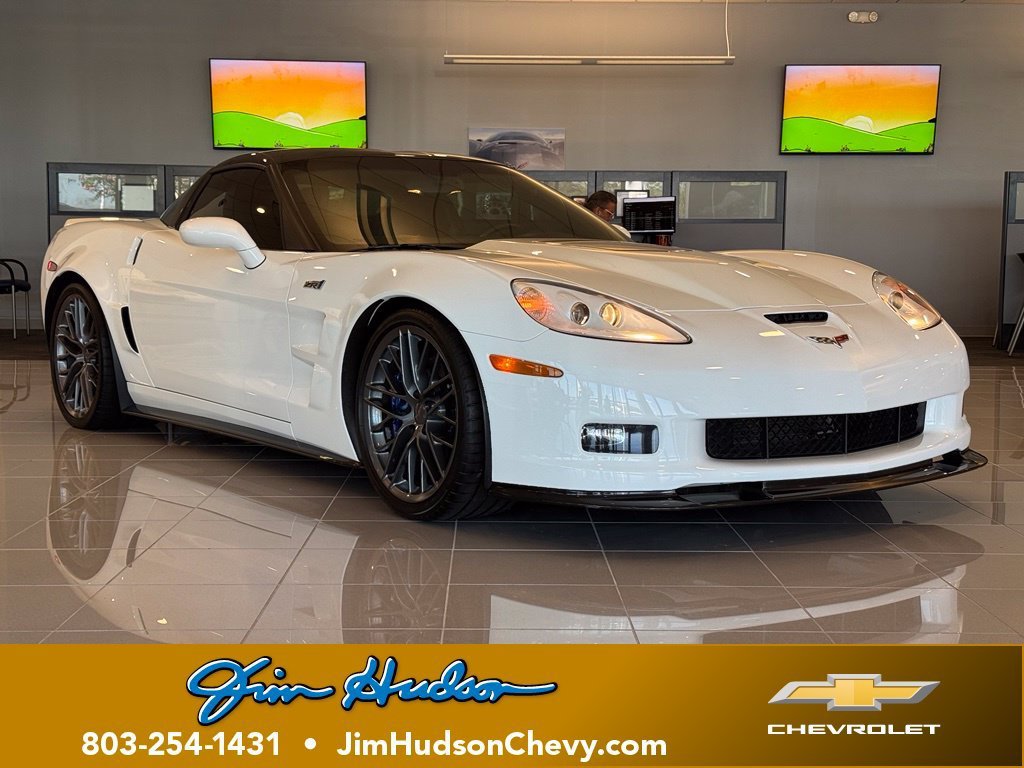 Used 2010 ARCTIC WHITE Chevrolet ZR1 w/1ZR image 1