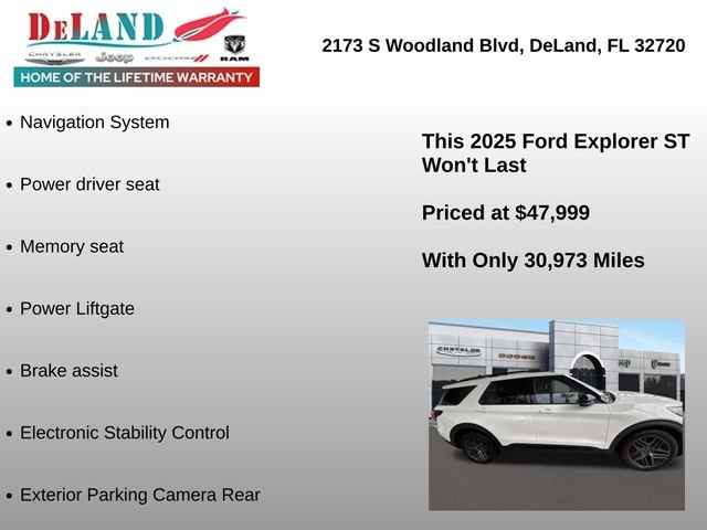 Used 2025 White Ford ST image 2