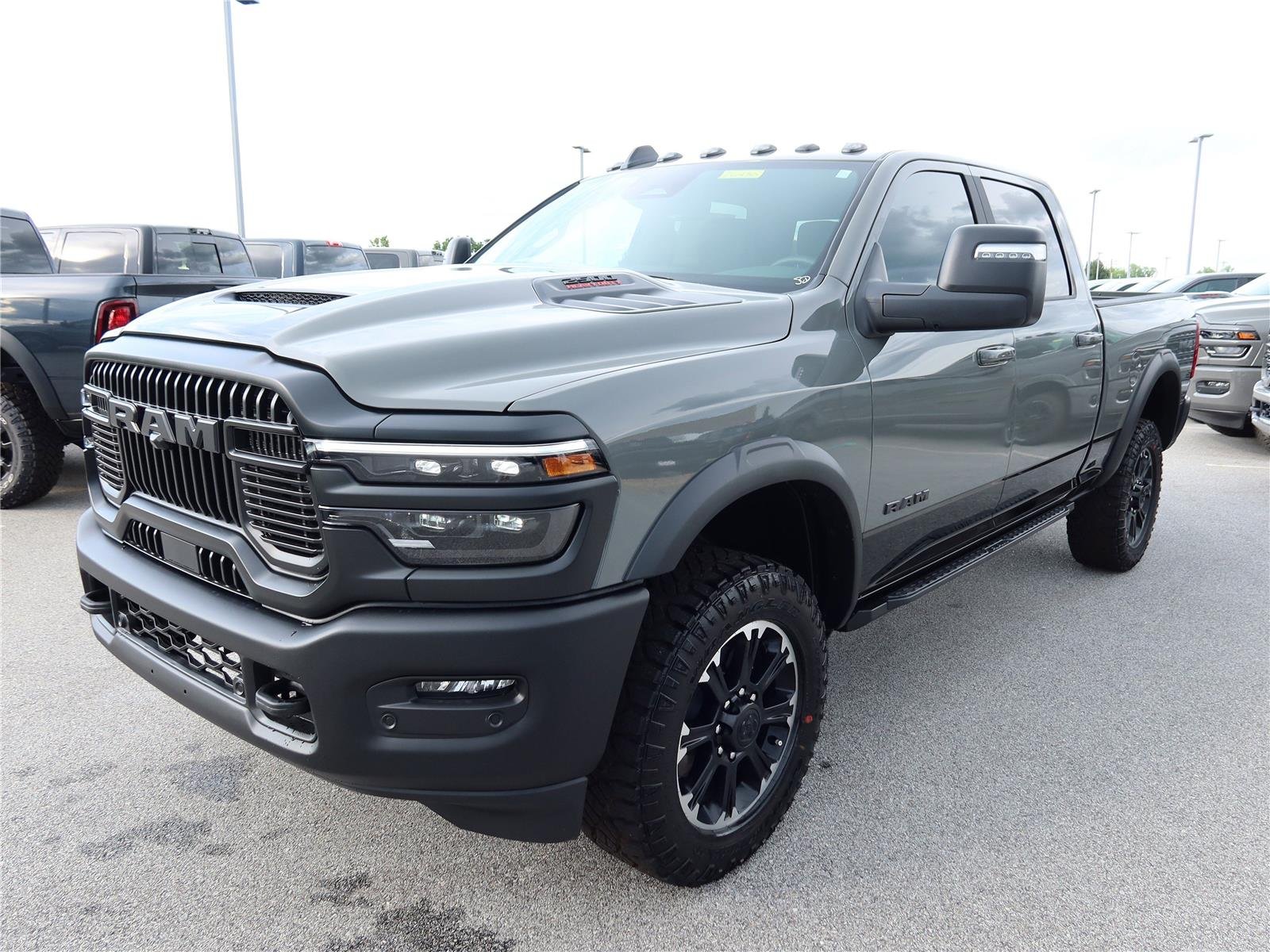 New 2026 Ceramic Gray Clear-Coat Exterior Paint RAM Rebel image 3