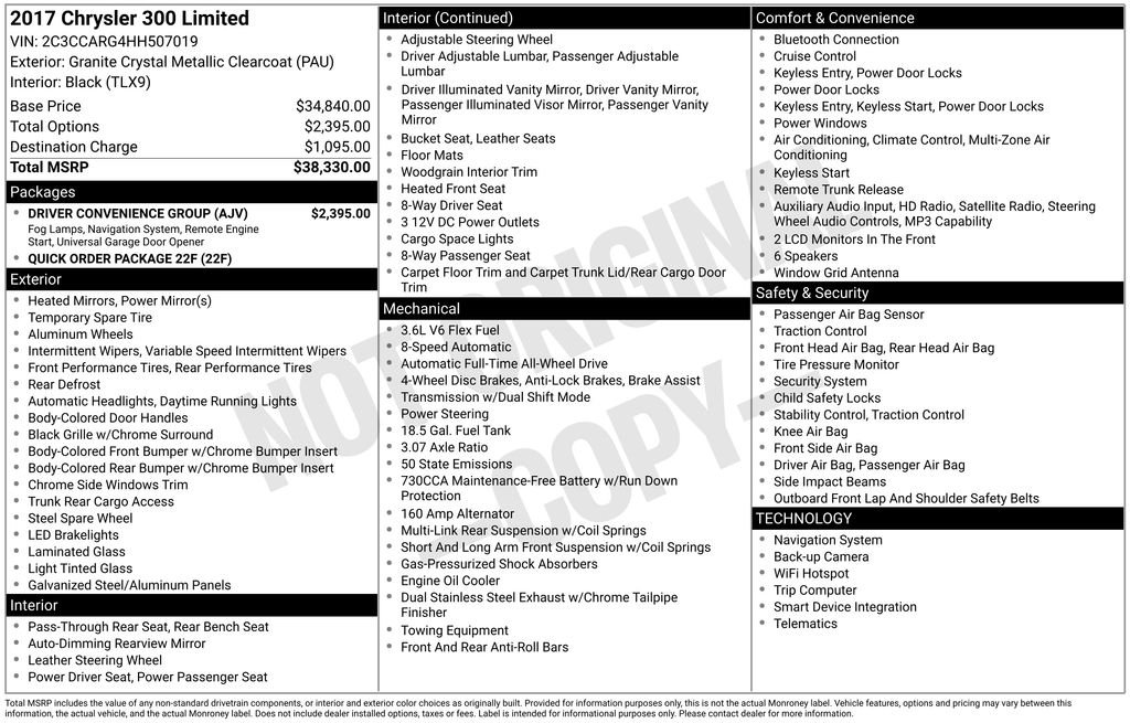 Used 2017 Gray Chrysler Limited image 6
