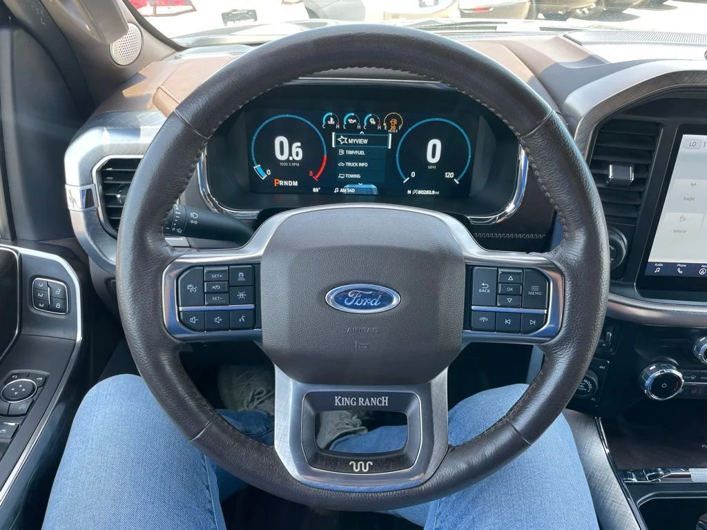 Used 2023 Antimatter Blue Metallic Ford King Ranch image 27
