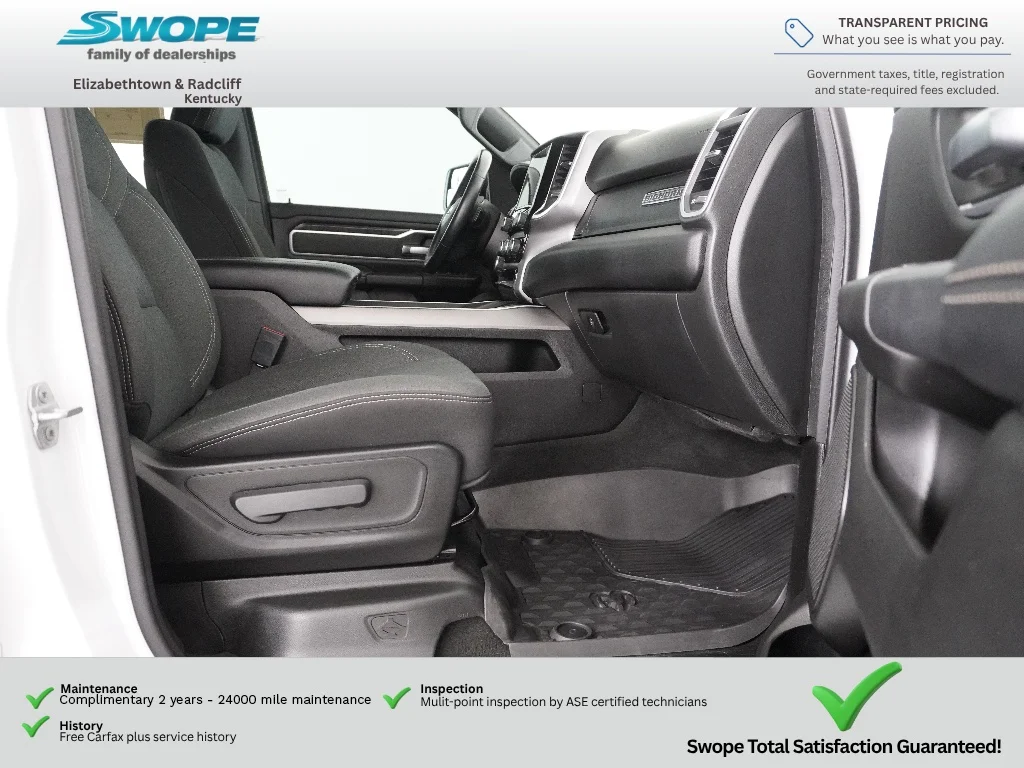 Used 2022 Bright White Clearcoat Ram Big Horn image 10