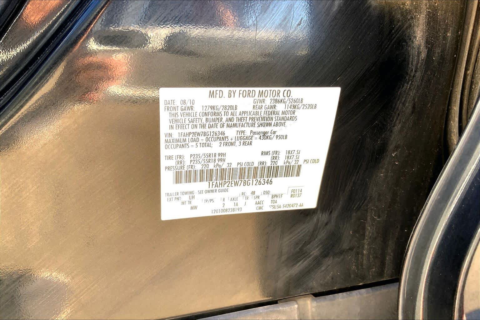 Used 2011 Tuxedo Black Metallic Ford SEL image 31
