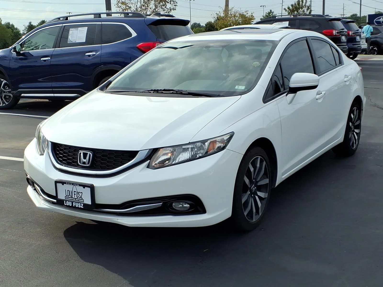 Used 2015 Honda Civic EX-L with VIN 19XFB2F97FE218880 for sale in O'Fallon, MO