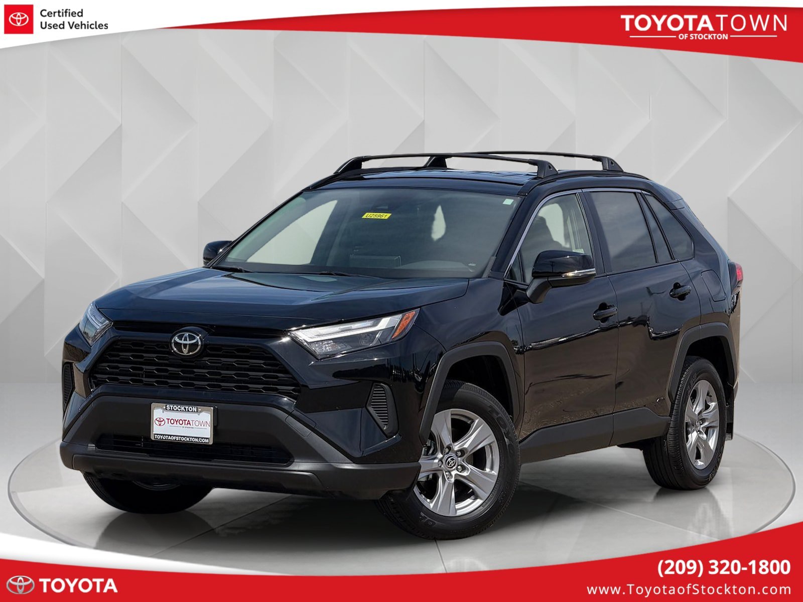 Certified Used 2025 Midnight Black Metallic Toyota Hybrid XLE image 1