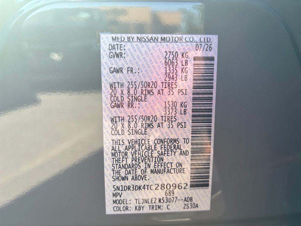 New 2026 Gray Nissan Platinum image 11