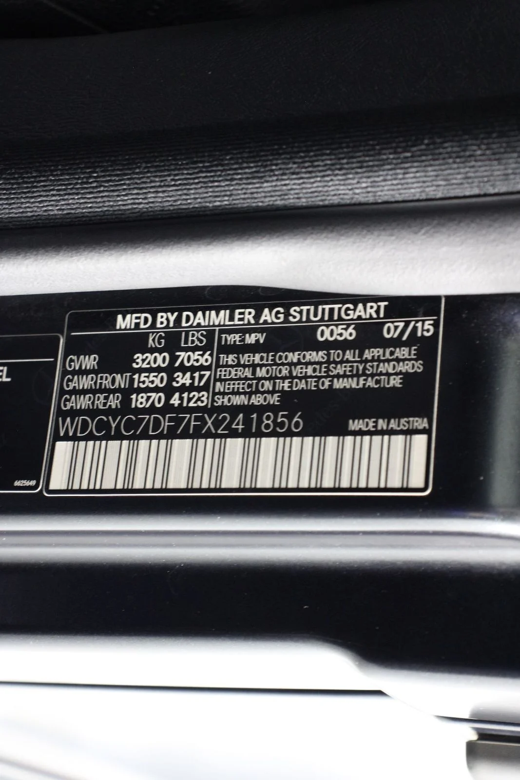Used 2015 designo Magno Night Black Mercedes-Benz G 63 AMG® image 16