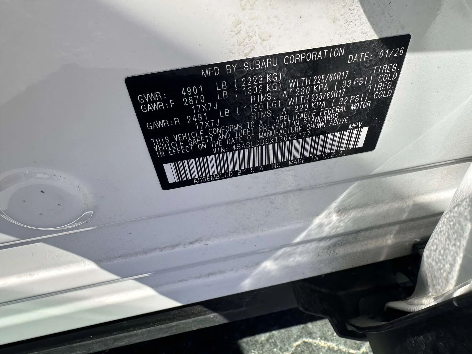 Certified Used 2026 Crystal White Pearl Subaru Premium image 18