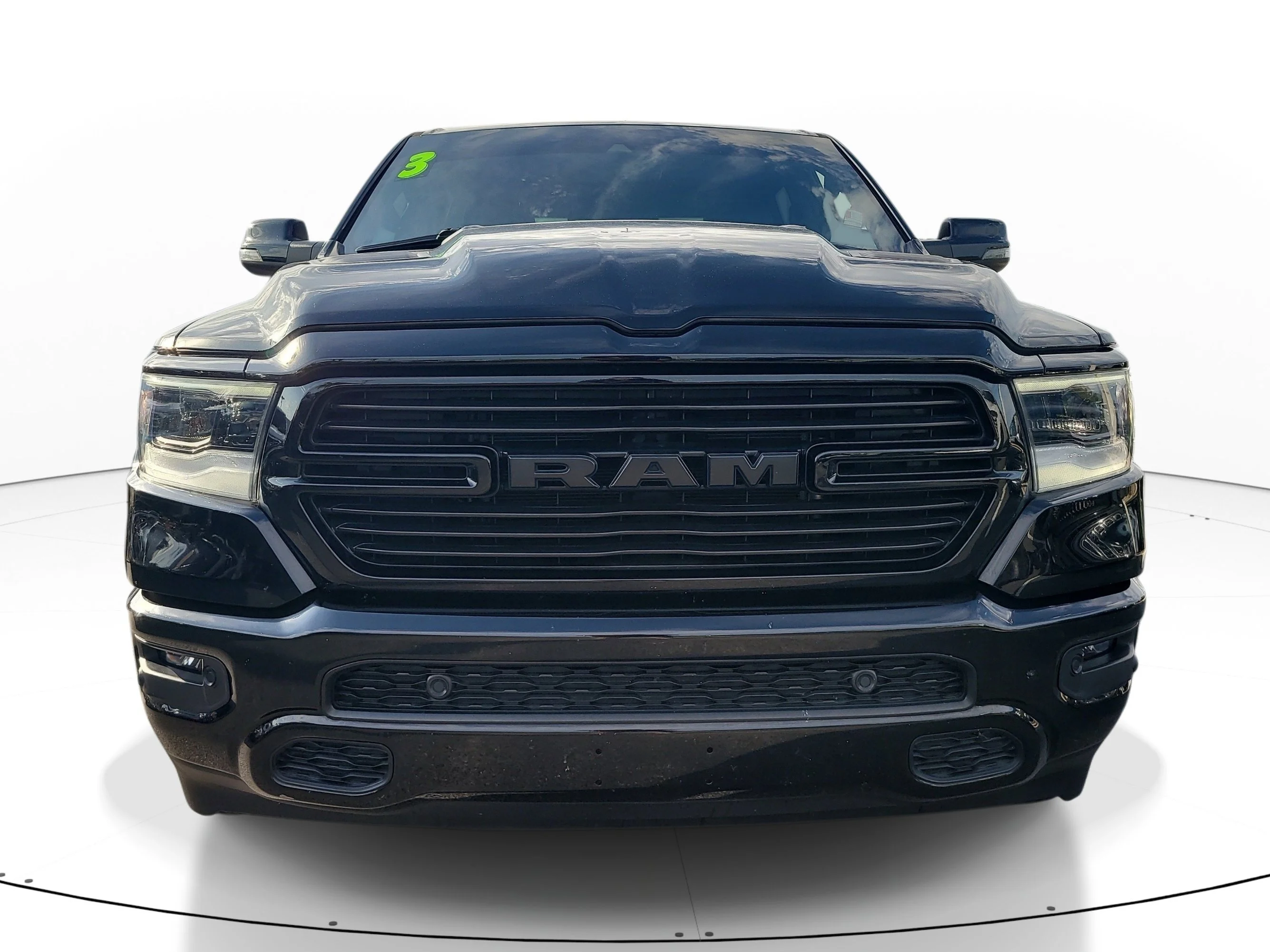 Used 2023 Diamond Black Crystal Pearlcoat Ram Laramie image 2