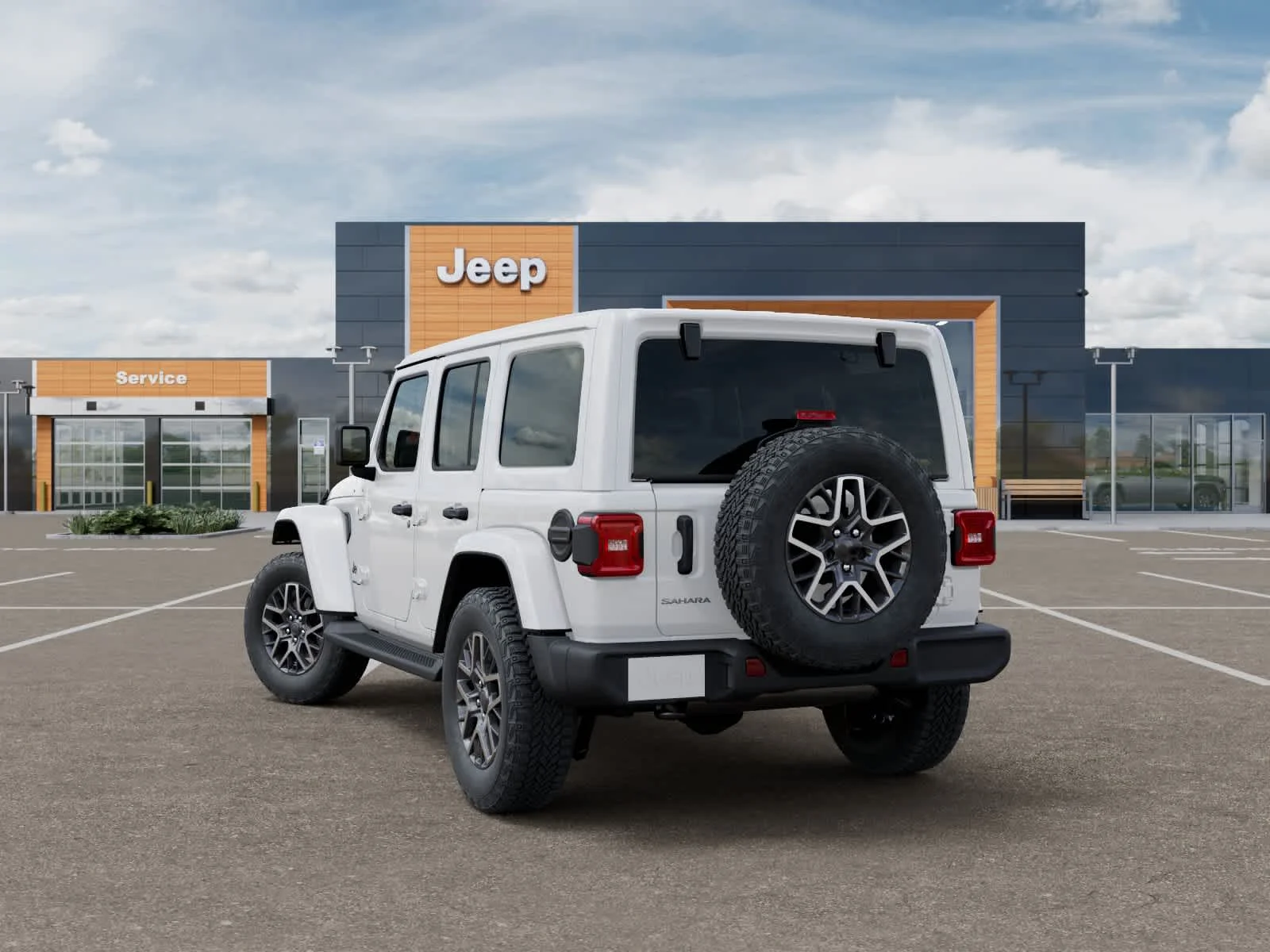 New 2026 Bright White Clearcoat Jeep Sahara image 3