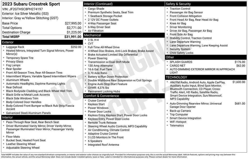 2023 Subaru Crosstrek Sport - Photo 24