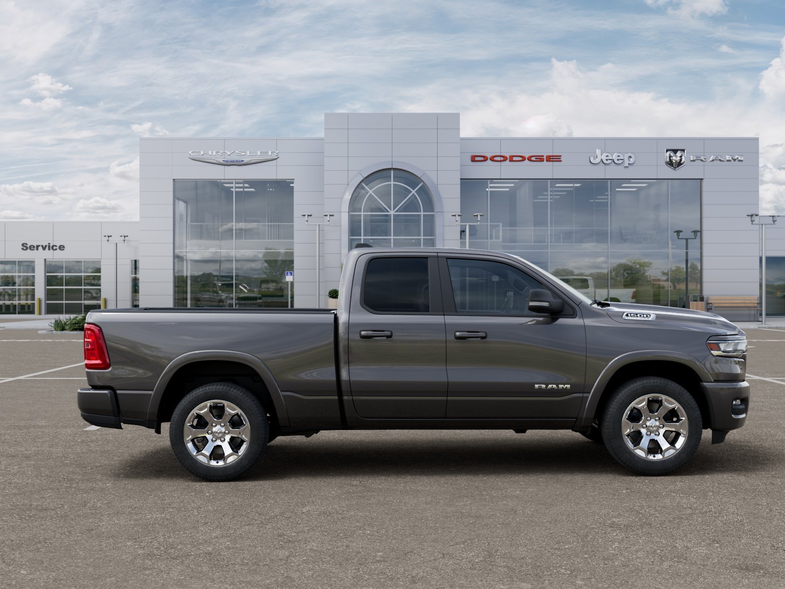 New 2026 Granite Crystal Metallic Clear-Coat Exterior Paint RAM Big Horn/Lone Star image 35