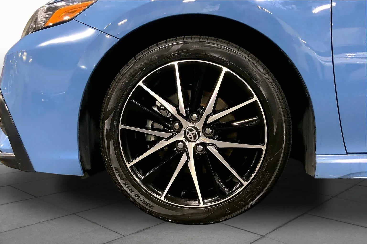 Used 2024 Cavalry Blue Toyota SE image 11