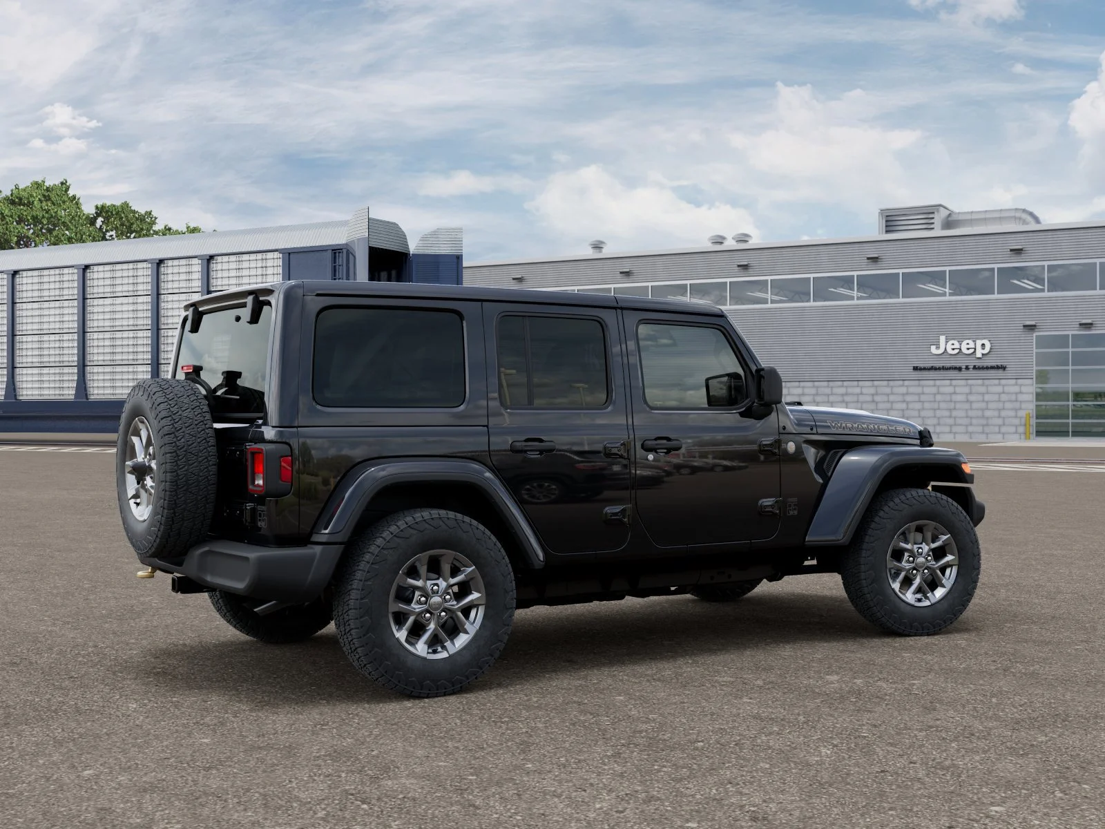 New 2026 Black Clear-Coat Exterior Paint Jeep 85th Anniversary Edition image 4