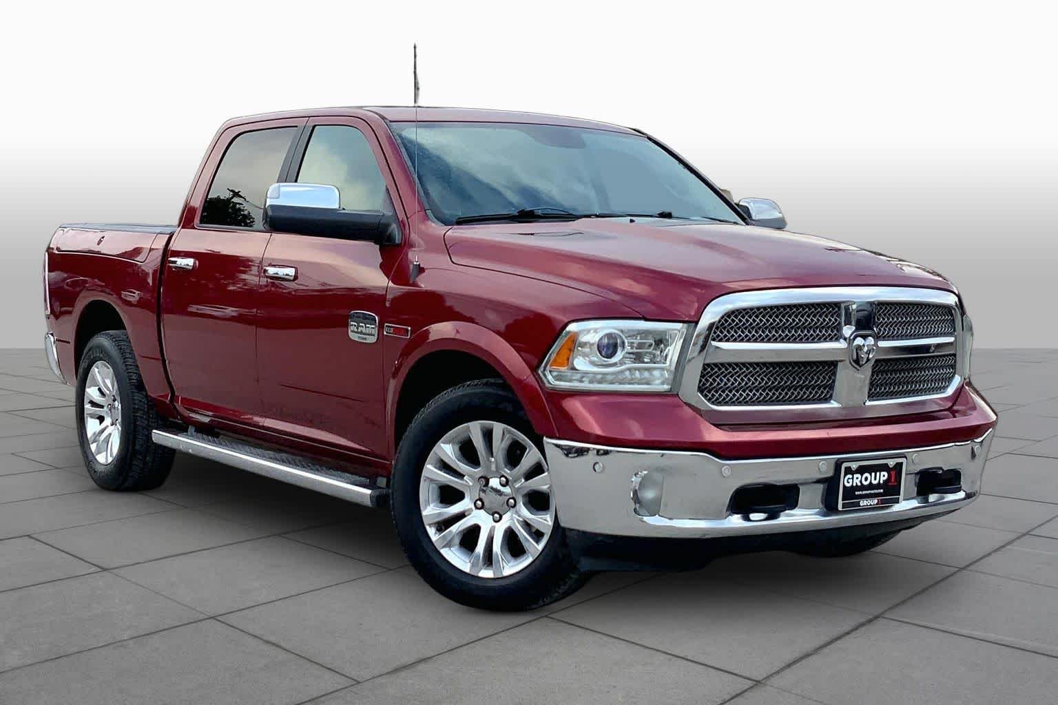 Used 2015 Deep Cherry Red Crystal Pearlcoat Ram Laramie Longhorn image 3