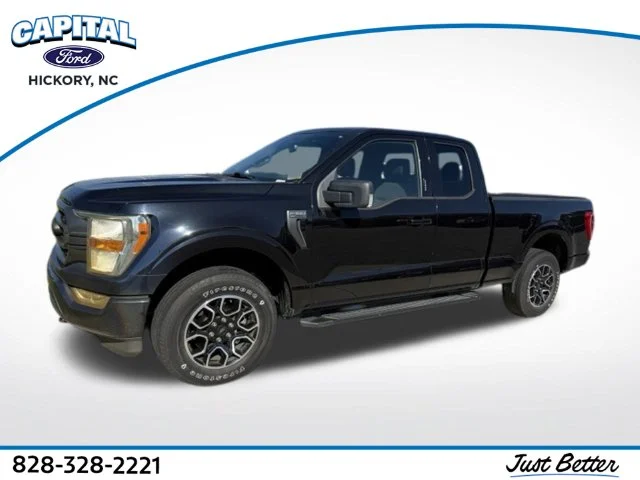Used 2021 Black Ford XLT image 1