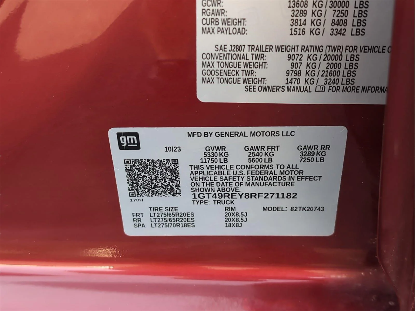 Used 2024 Volcanic Red Tintcoat GMC Denali image 10