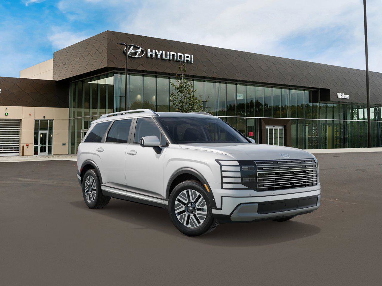 New 2027 Creamy White Pearl Hyundai SEL Premium 7P AWD image 2