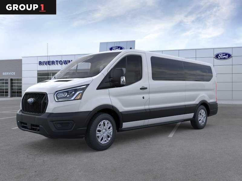 Oxford White 2025 Ford Transit Passenger 350 XL Low Roof LB RWD Van Rear-Wheel Drive Automatic