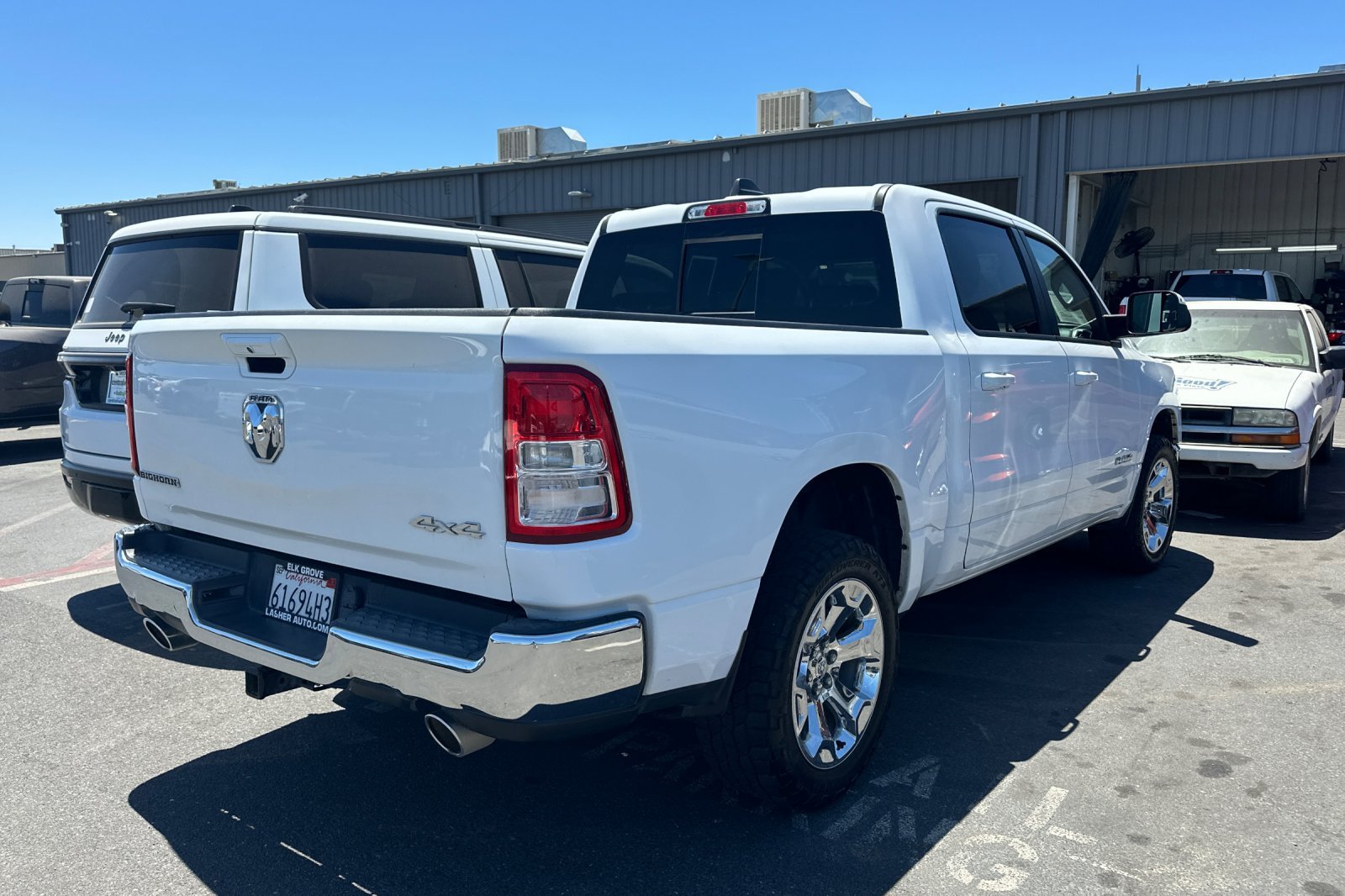 Used 2021 Bright White Clearcoat Ram Big Horn image 5