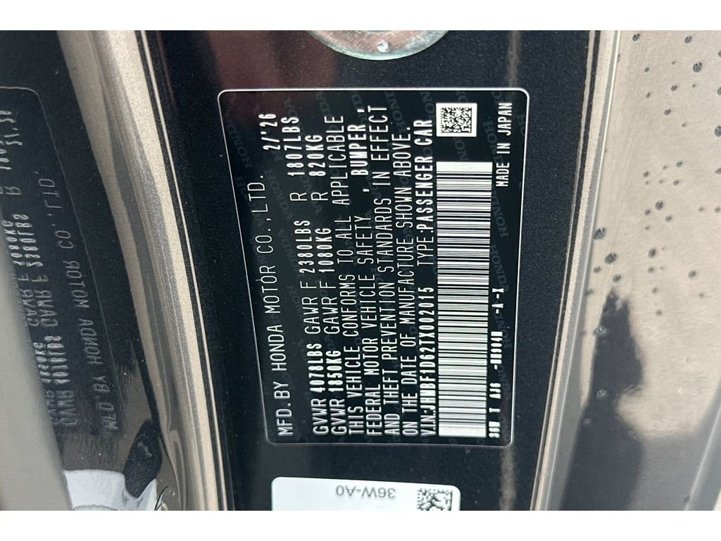 New 2026 Meteorite Gray Metallic Honda Hybrid image 35