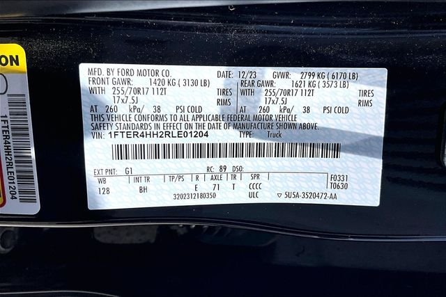 Used 2024 Shadow Black Ford XLT image 56