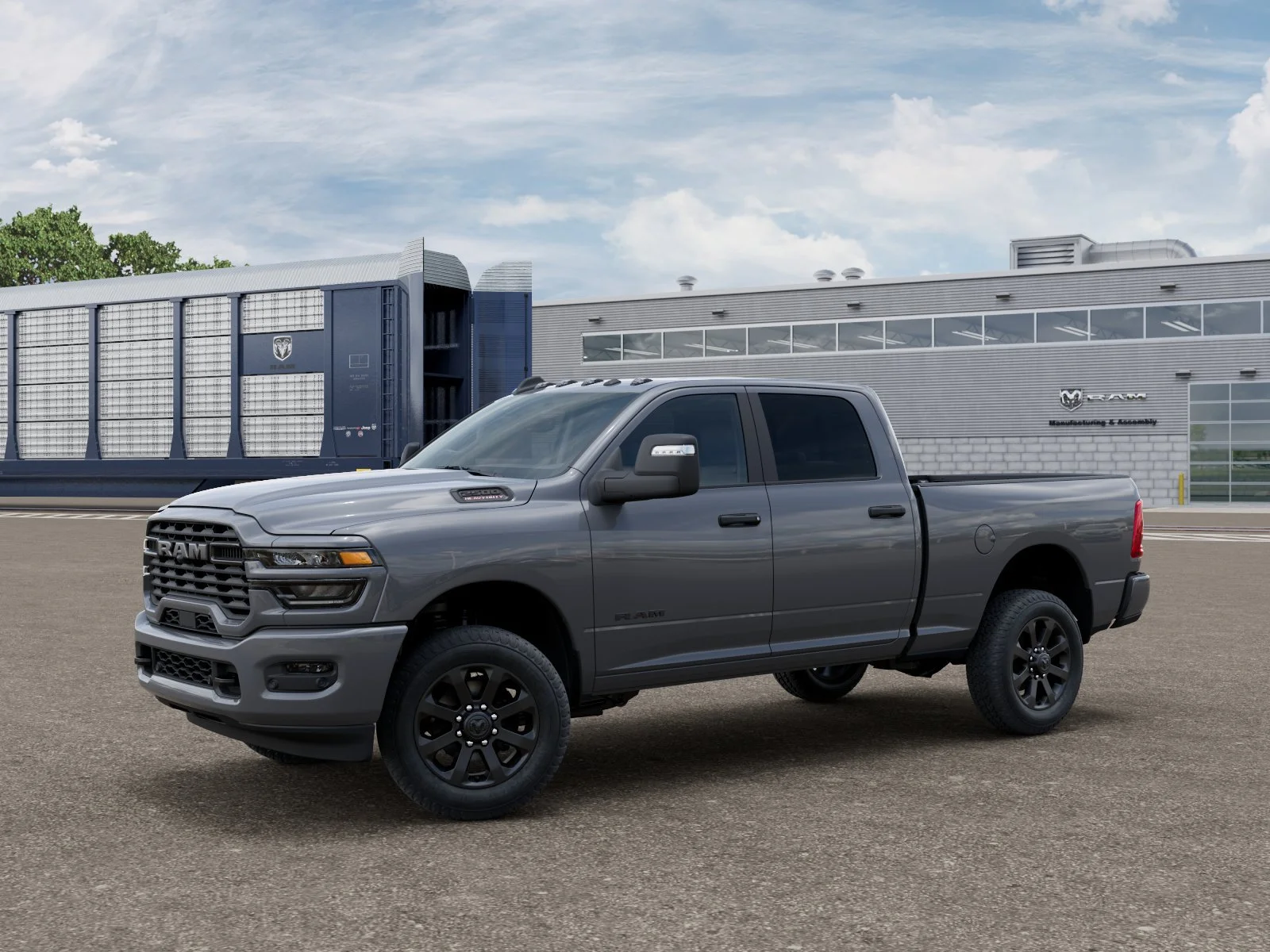 New 2026 Ceramic Gray Clear-Coat Exterior Paint RAM Big Horn image 2