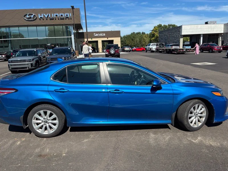 Used 2019 Blue Toyota LE image 2