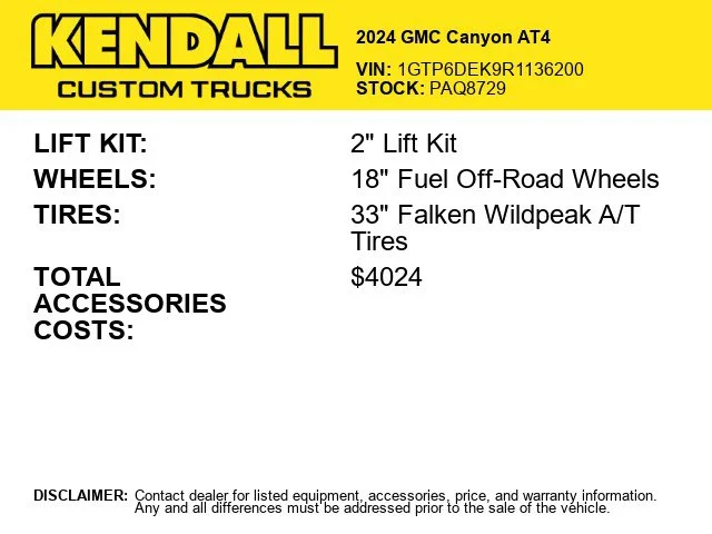 Used 2024 White GMC AT4 image 2