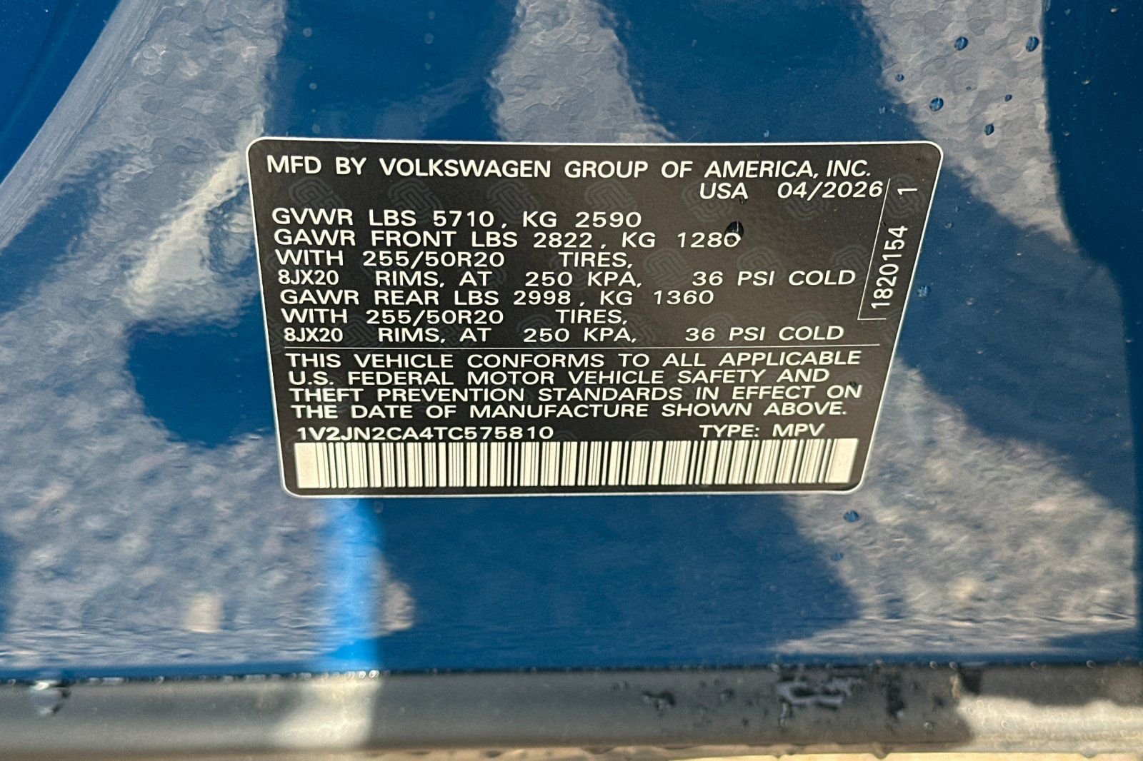 New 2026 Mountain Lake Blue Metallic Volkswagen 2.0T SE w/Technology image 29