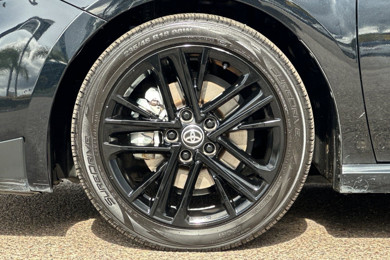 Used 2025 Midnight Black Metallic Toyota SE image 23