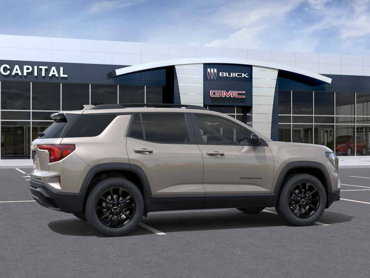 New 2027 Riverstone Metallic GMC AWD Elevation image 6