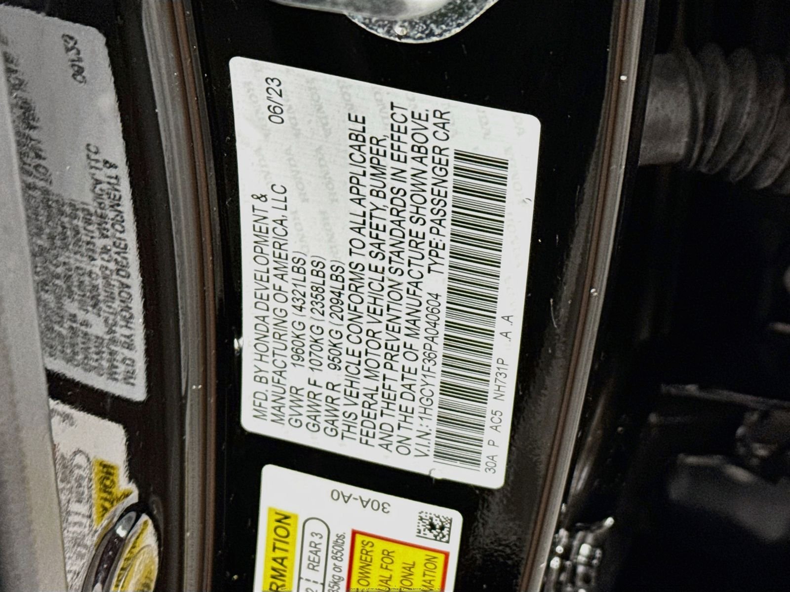 Used 2023 Black Honda EX image 27
