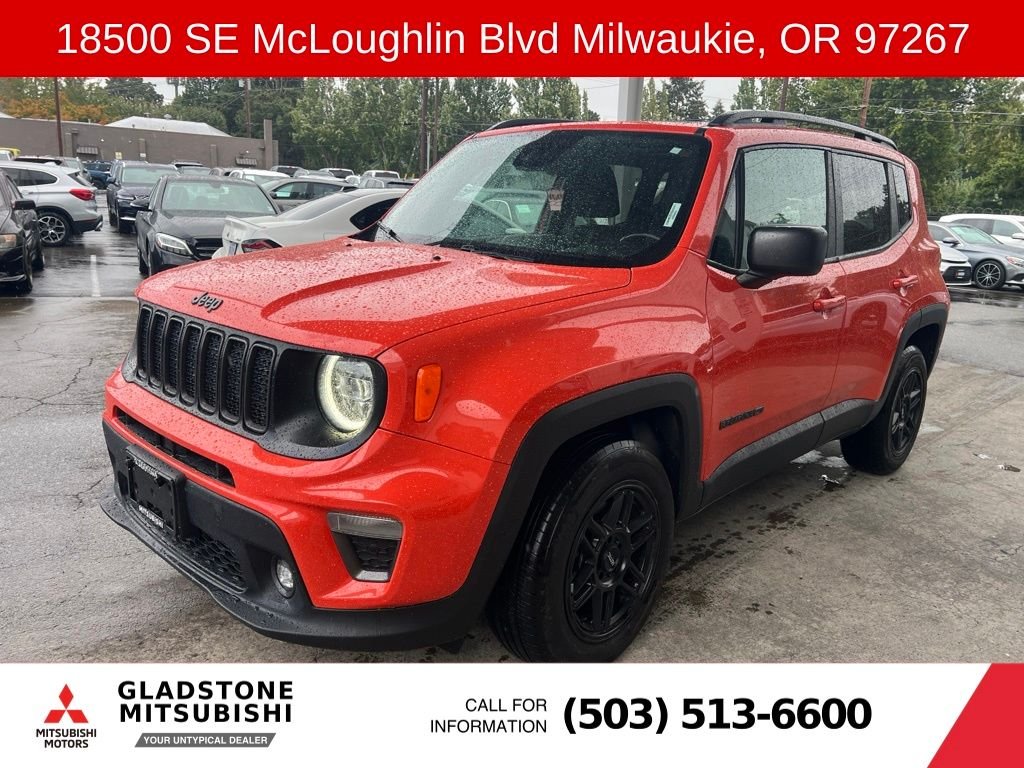 Used 2021 Orange Jeep Latitude image 2